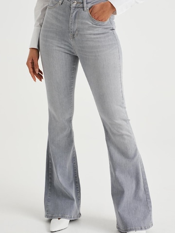 WE Fashion Flared Jeans in Grey