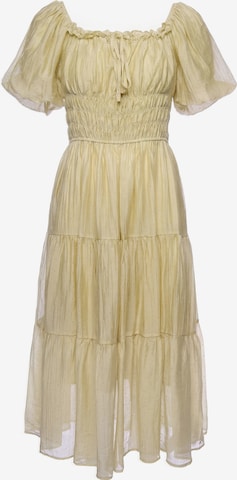 faina - Vestido em verde: frente