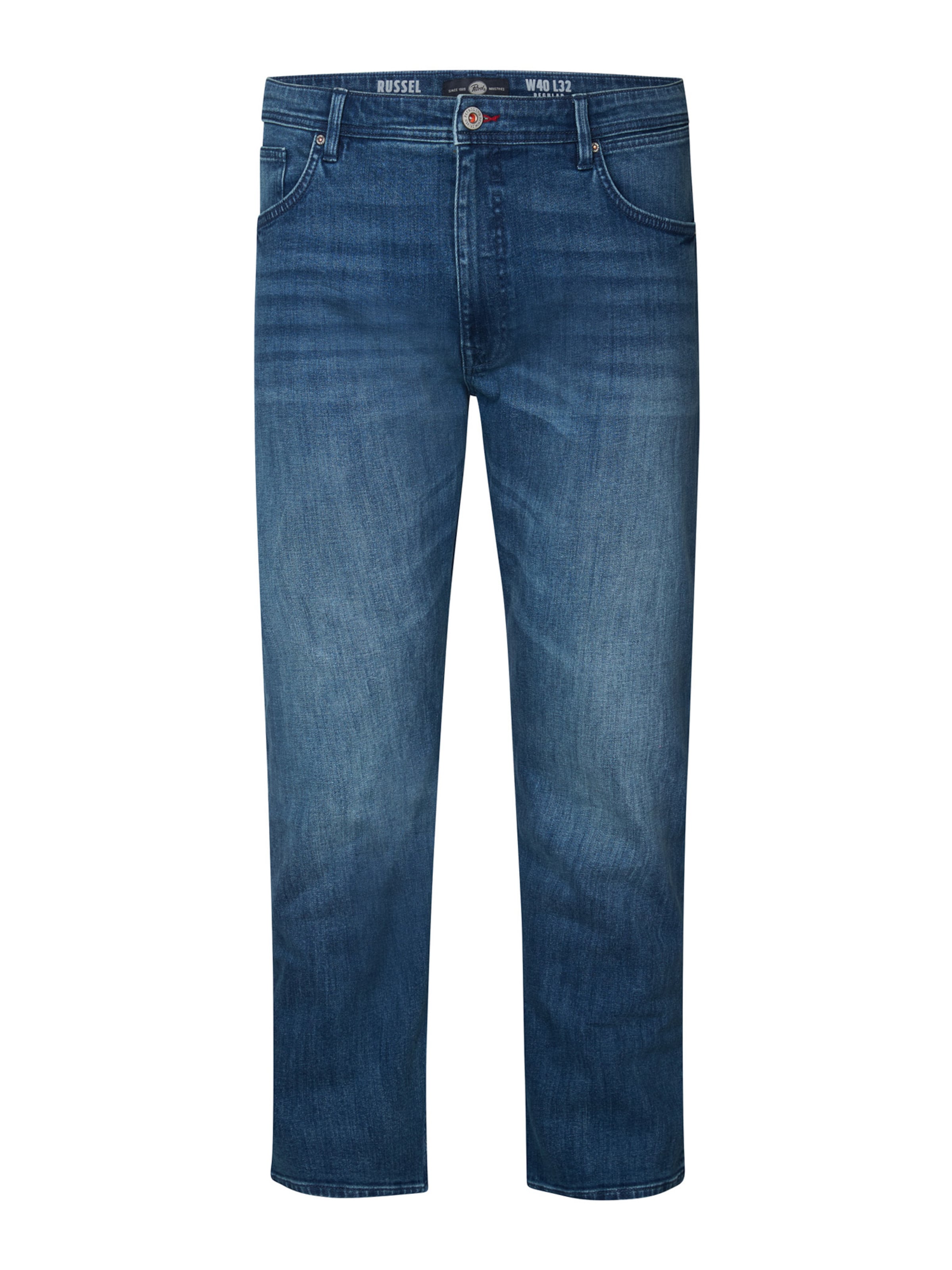 Tapered Jeans 'Russel Anglerstone' de la Petrol Industries pe albastru: față