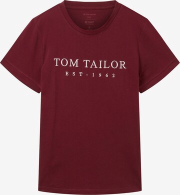 TOM TAILOR Shirt in Red: front