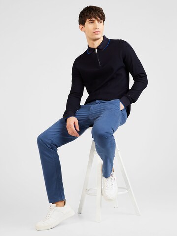 Slimfit Pantaloni eleganți de la BOSS pe albastru