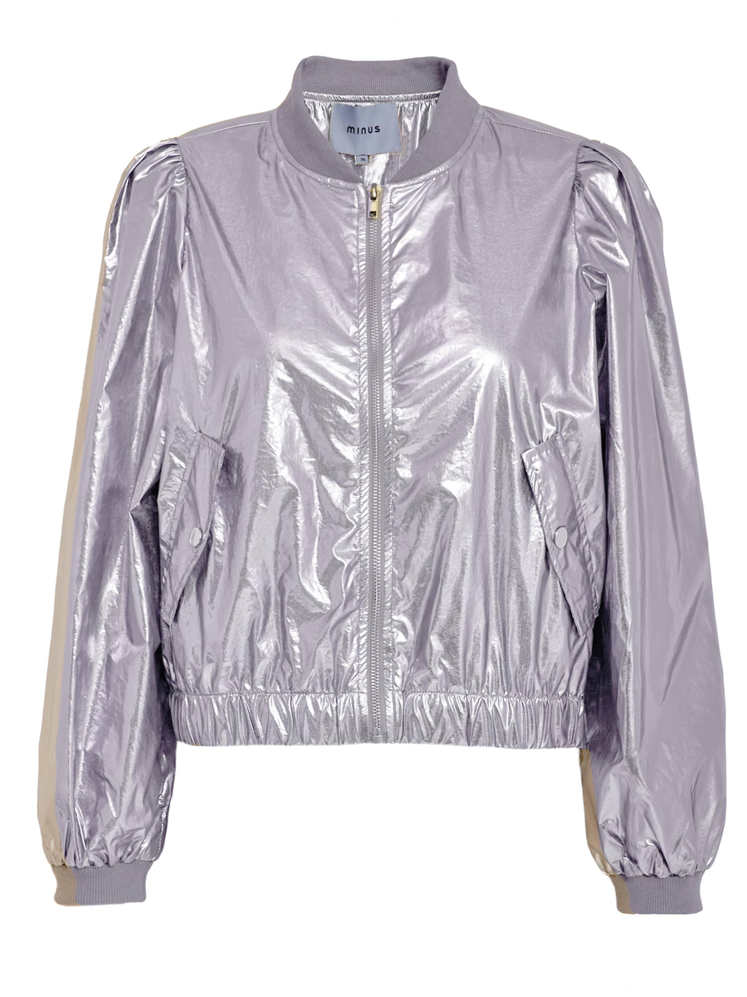 minus Kurtka przejściowa 'Janice' w kolorze fioletowy: przód