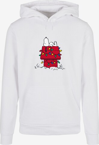Merchcode Sweatshirt 'Peanuts Christmas' in Wit: voorkant