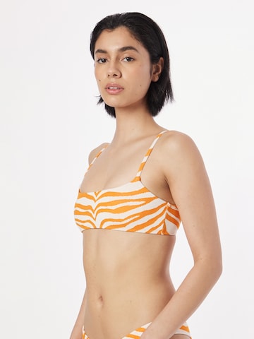 BeckSöndergaard - Bustier Top de bikini 'Zecora Ezra' en naranja: frente