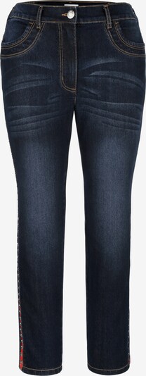 MIAMODA Jeans in blue denim / neonrot, Produktansicht