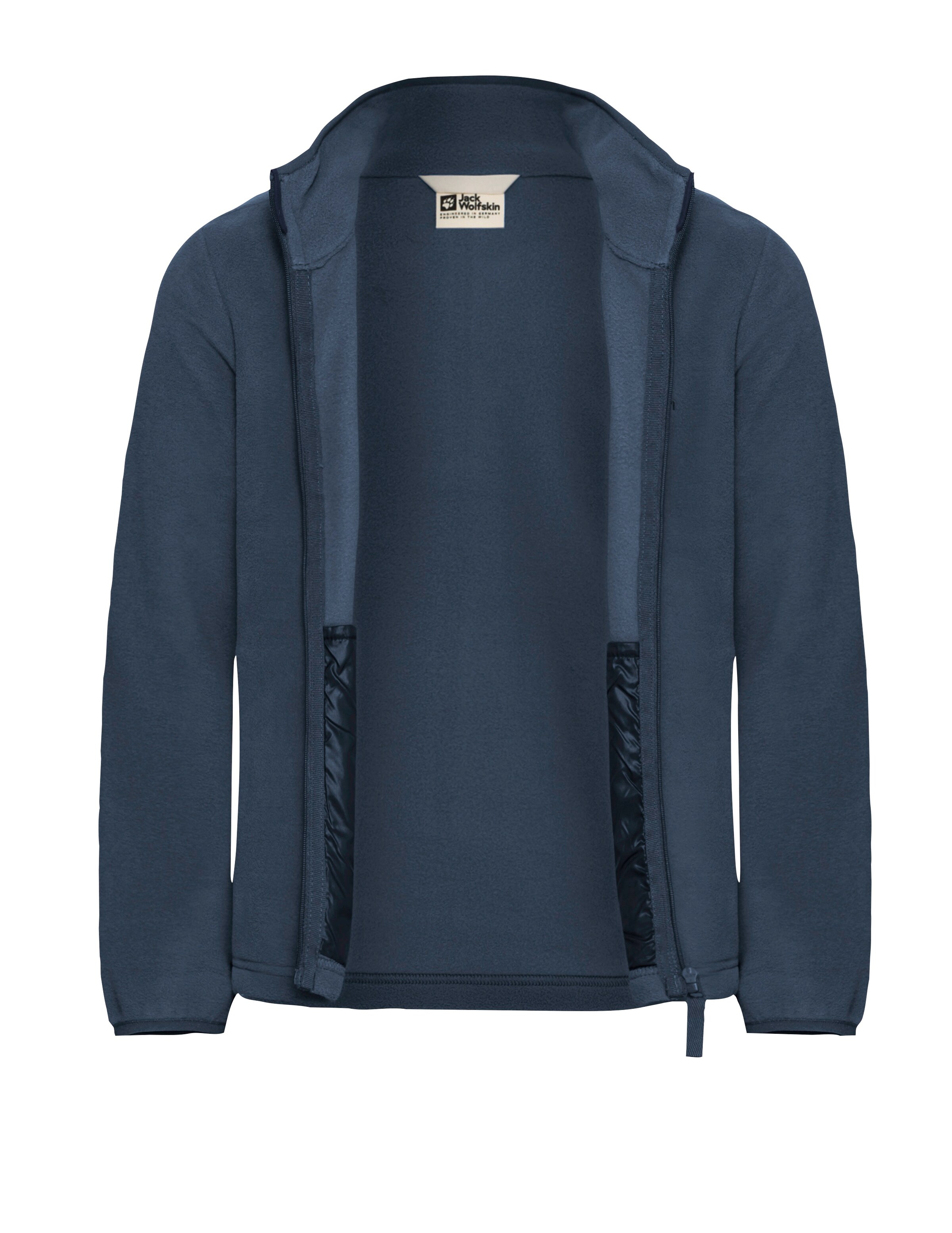 JACK WOLFSKIN Athletic Fleece Jacket in Blue
