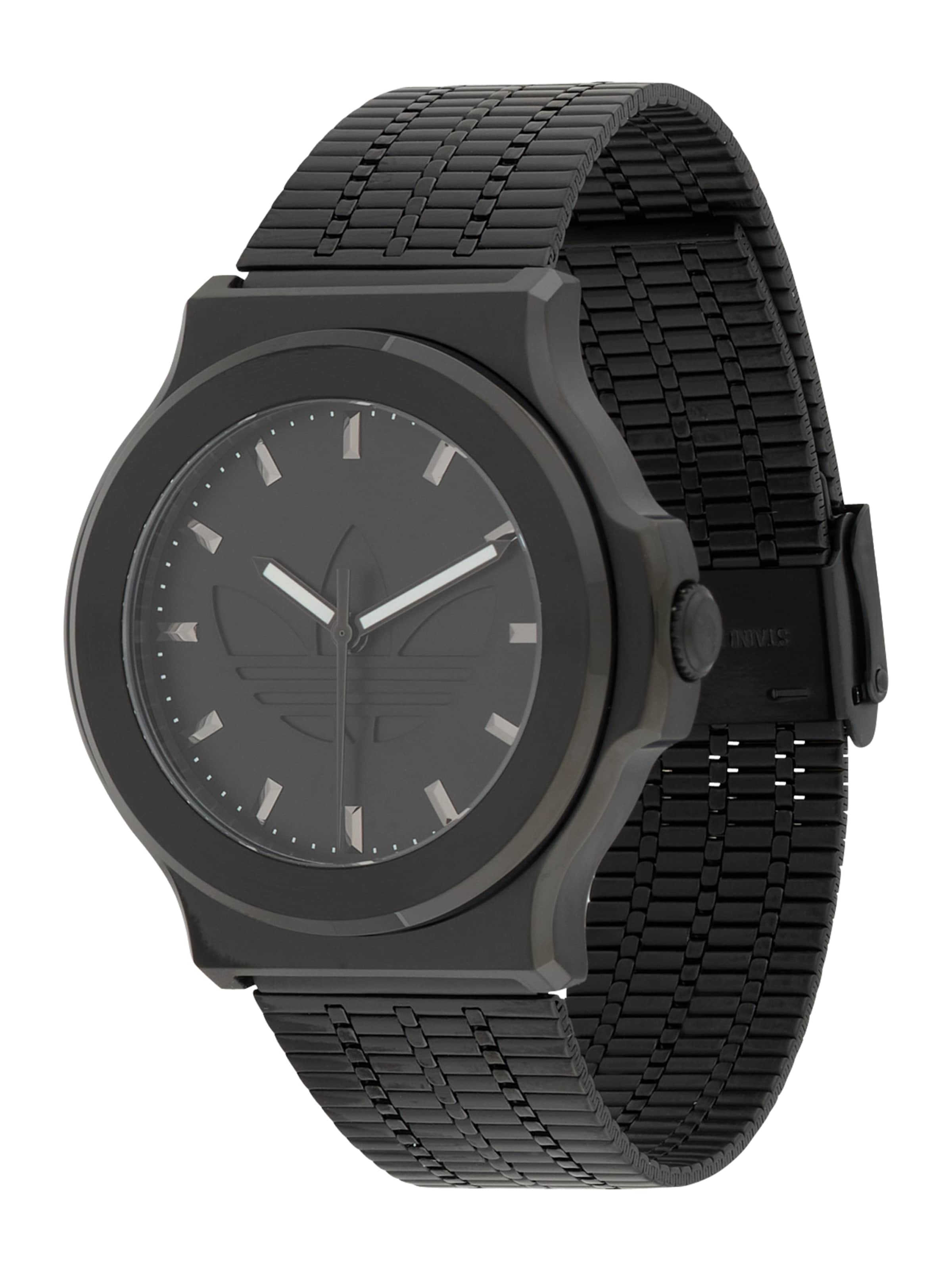 ADIDAS ORIGINALS Αναλογικό ρολόι 'ExpressionThree' σε μαύρο: μπροστά