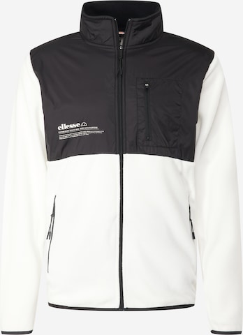 ELLESSE Fleece jas 'Solarolo' in Wit: voorkant