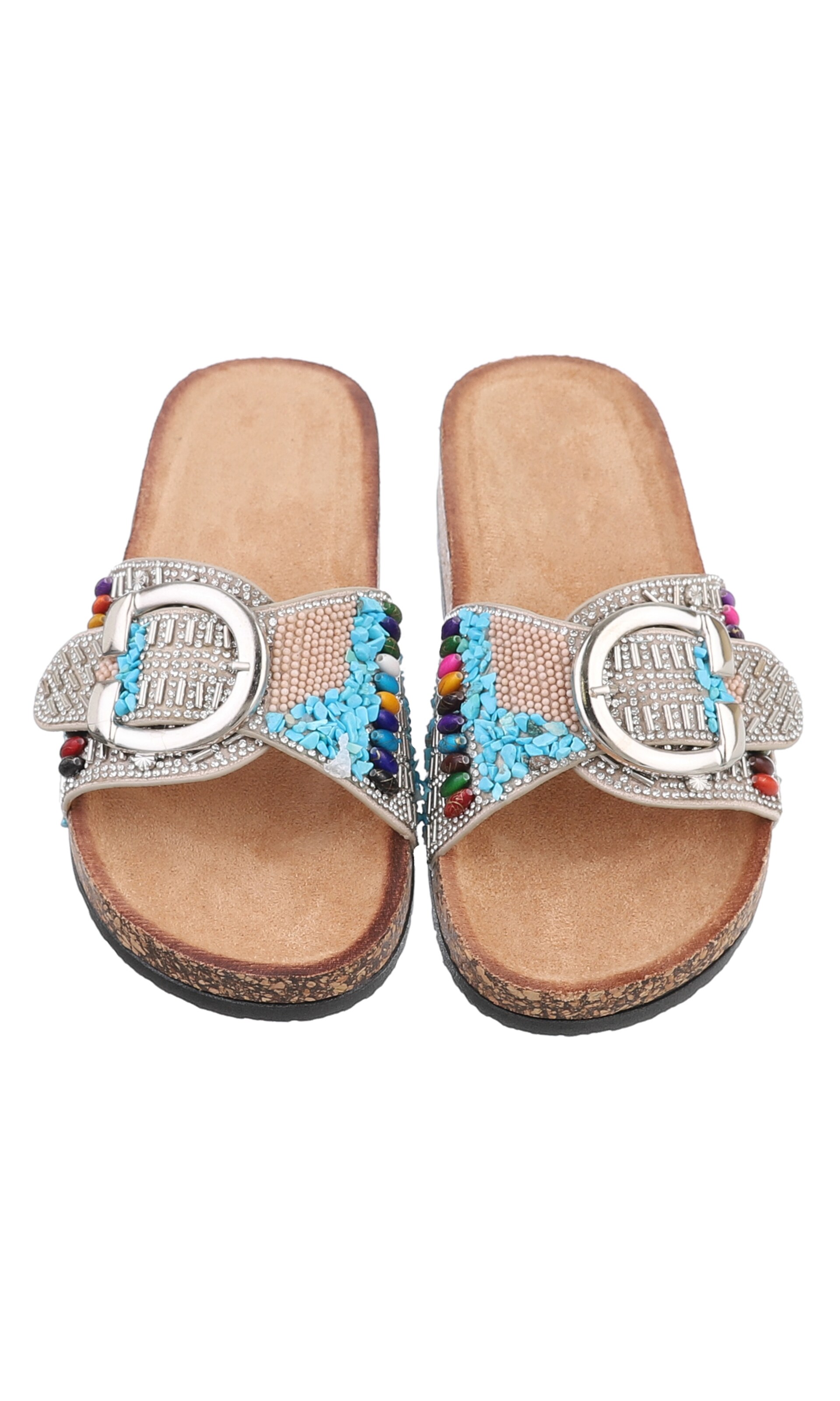 Ital-Design Pantolette in Beige