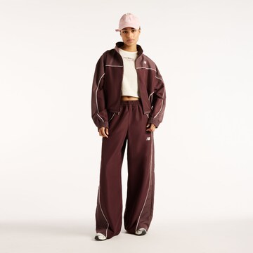 new balance Wide leg Trousers 'Trackside Woven Pant' in Red