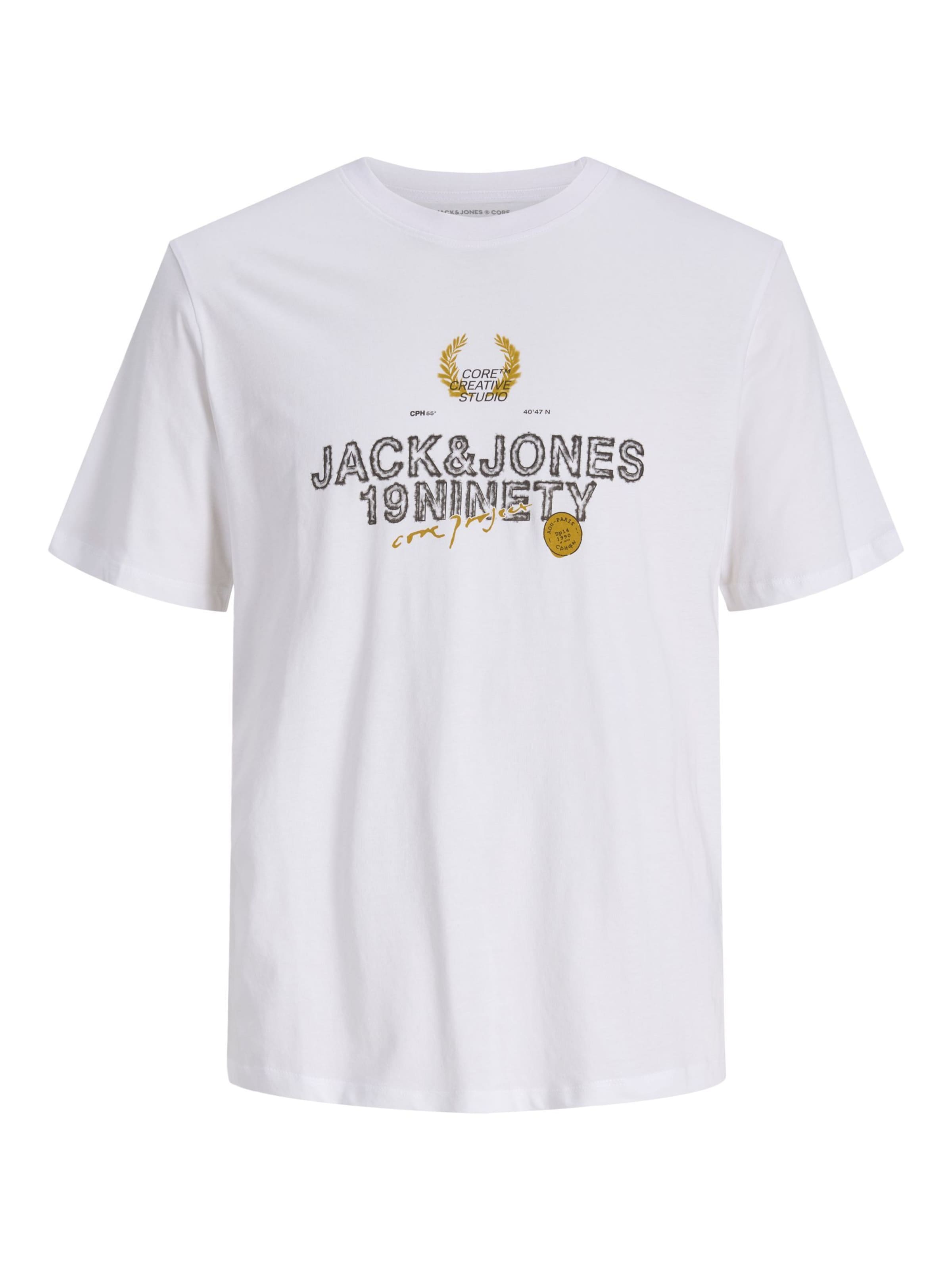 JACK & JONES Shirt in Wit: voorkant