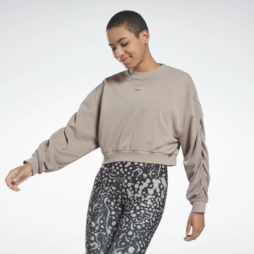 Reebok Sportief sweatshirt in Grijs: voorkant