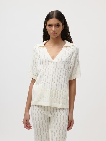 LeGer by Lena Gercke Pullover 'Maxi' in Weiß: Vorderseite
