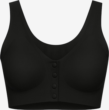 Soutien-gorge de sport 'FrontEase' fashionshowcase en noir : devant