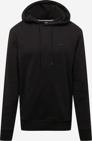 BOSS Sweatshirt 'Seeger 83' in Zwart: voorkant