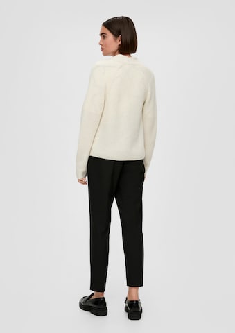 s.Oliver BLACK LABEL Knit cardigan in White