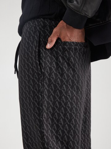 ARMANI EXCHANGE Tapered Trousers in Black