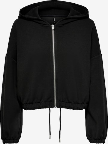 ONLY Zip-Up Hoodie 'Scarlett' in Black: front