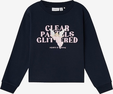 NAME IT - Sudadera en azul: frente