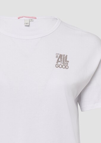 T-shirt QS en blanc