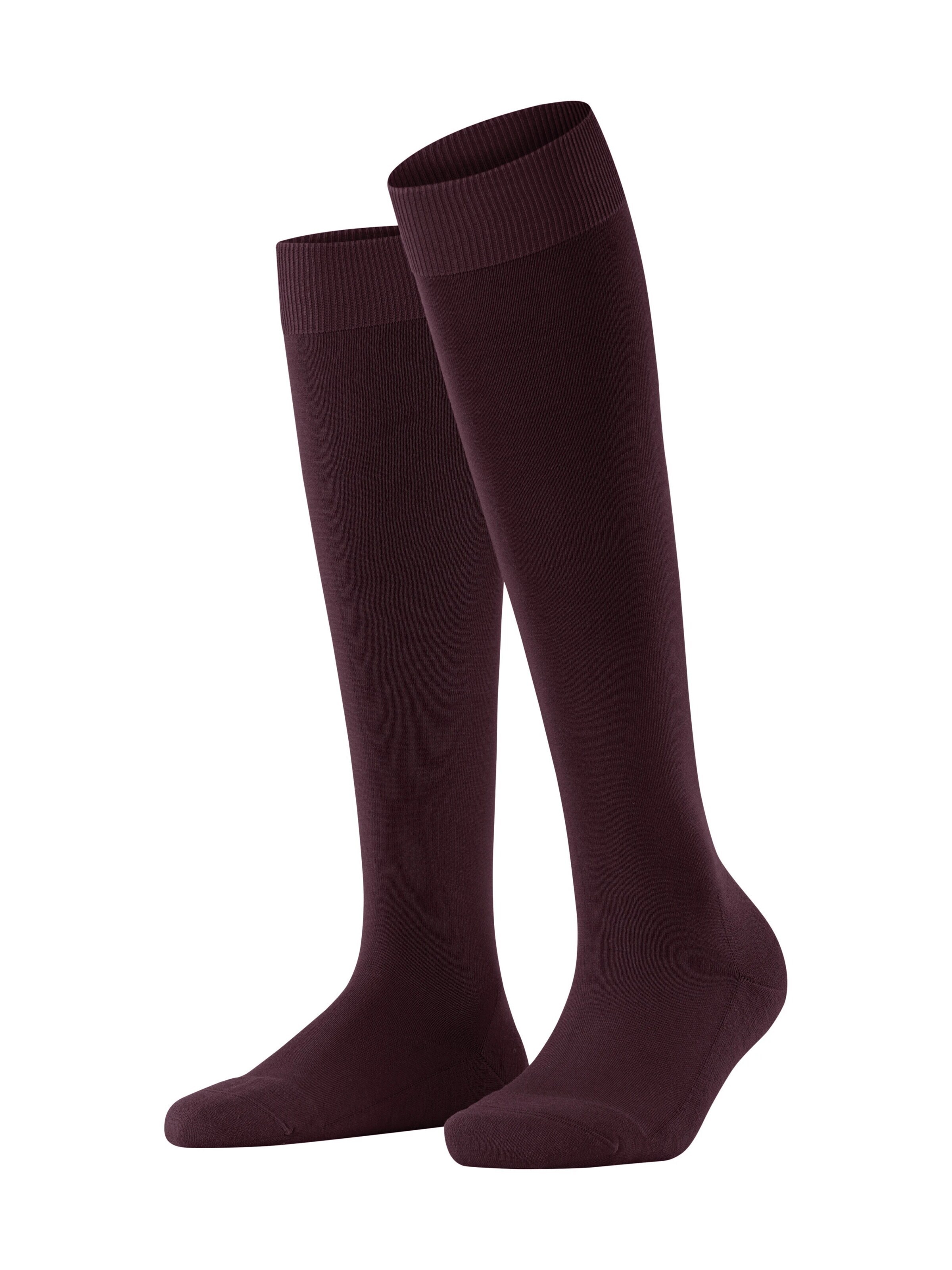 FALKE Knee High Socks 'ClimaWool' in Red: front