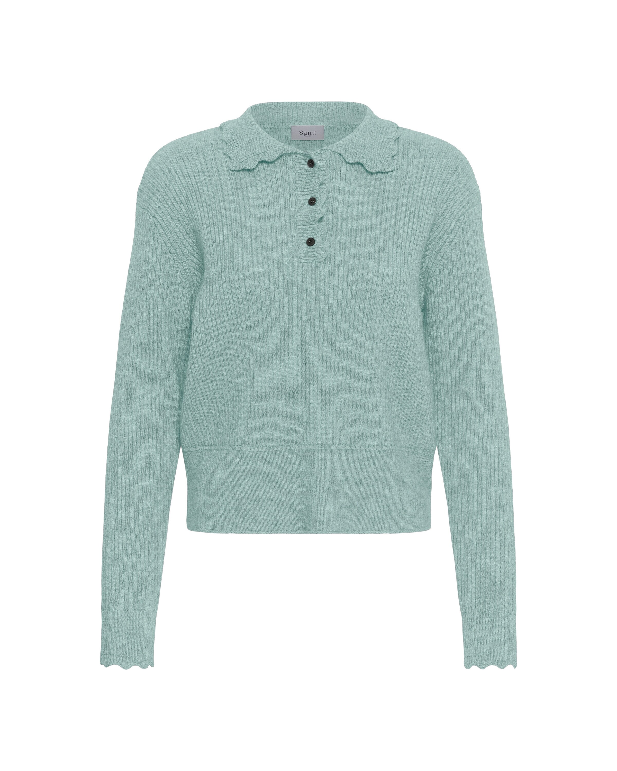 SAINT TROPEZ Pullover 'SZTristen' in Blau: Vorderseite