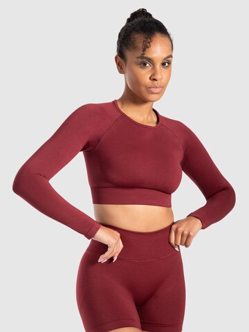 T-shirt fonctionnel 'Maysa' Smilodox en rouge : devant