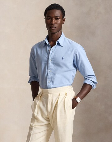 Polo Ralph Lauren Regular Fit Hemd in Blau: Vorderseite