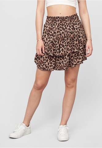 Cloud5ive Spódnica w kolorze beżowy: przód
