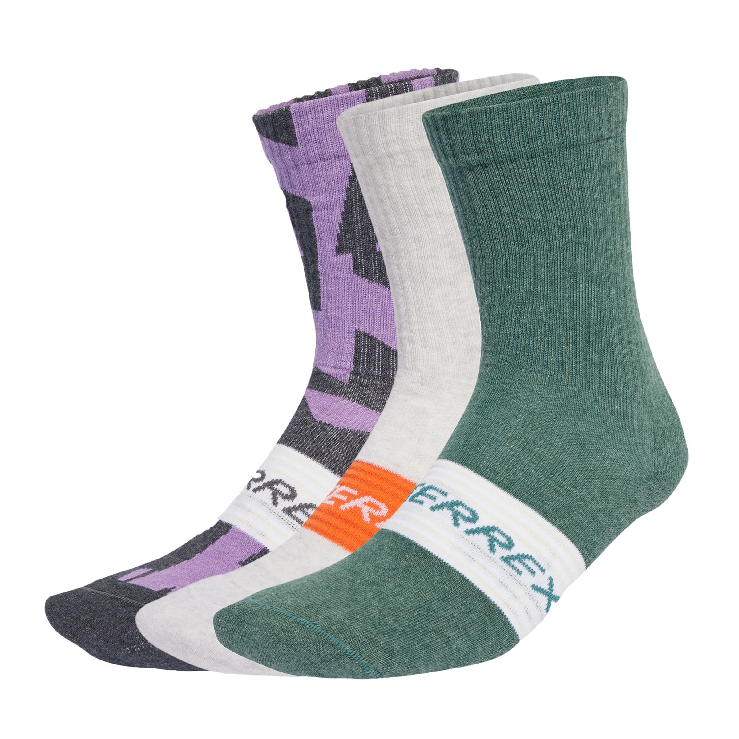 Calzino sportivo 'Multi 3 Pack' di ADIDAS TERREX in grigio: frontale