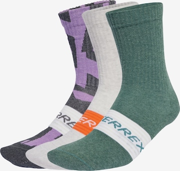 Calzino sportivo 'Multi 3 Pack' di ADIDAS TERREX in grigio: frontale