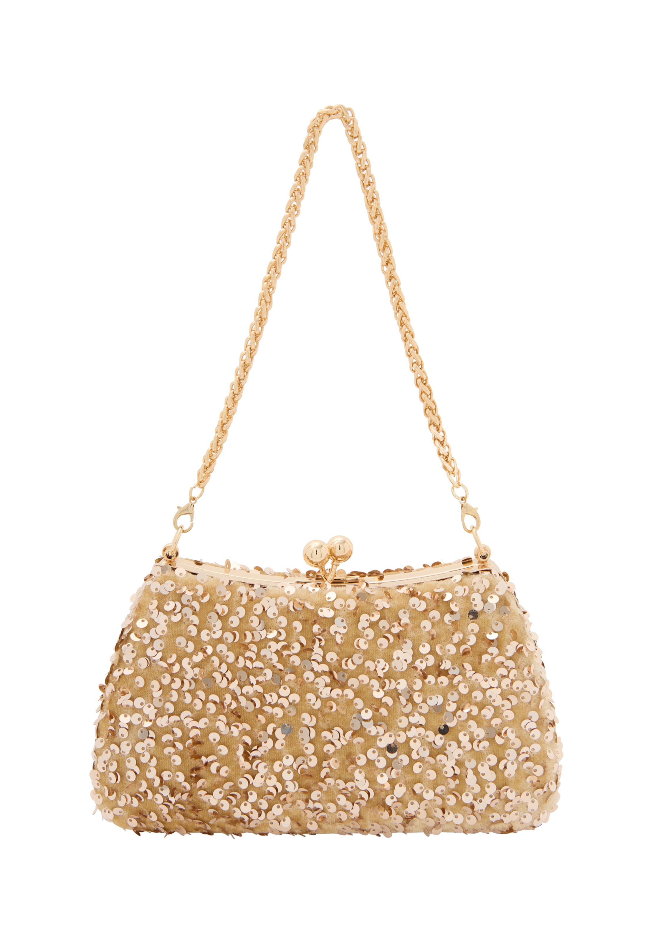 zelts faina "Clutch" stila somiņa: no priekšpuses