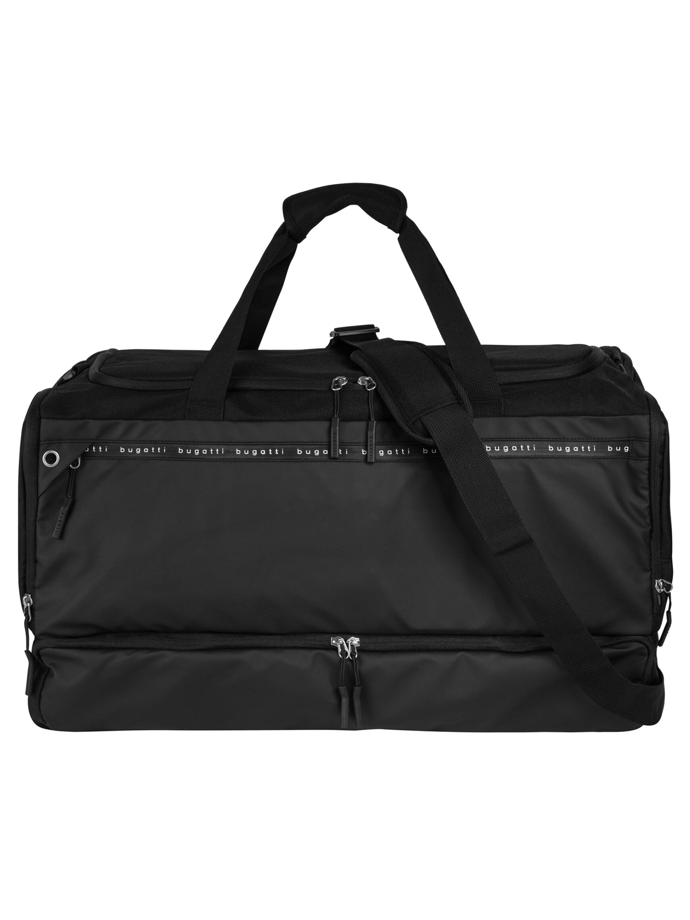 Sac de voyage 'BLANC DELIGHT' bugatti en noir : devant