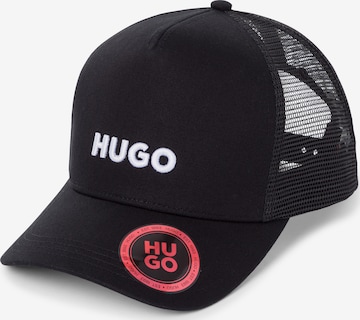 HUGO Cap ' Marsel Trucker ' in Schwarz: Vorderseite