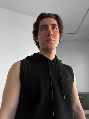 Felpa 'Loose Fit Sleeveless Hoodie - Black' di Kleidermafia in nero
