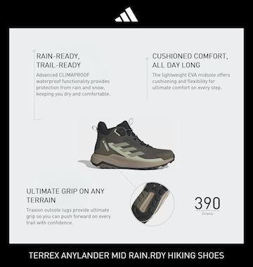 ADIDAS TERREX Bootsit 'Anylander' värissä vihreä