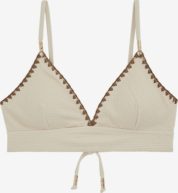 WE Fashion Kolmio Bikinitoppi värissä beige: etupuoli
