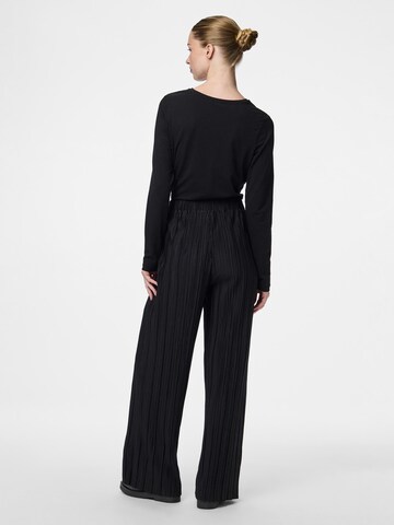 Wide Leg Pantalon PIECES en noir