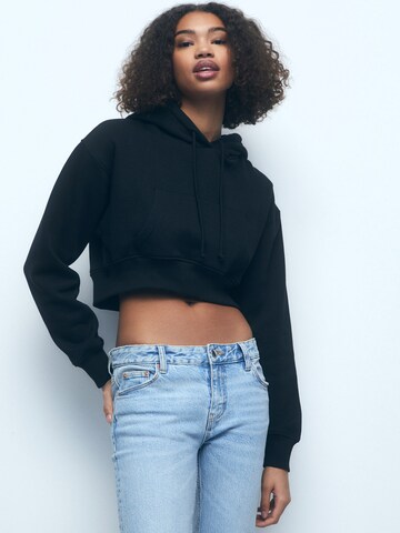 Sweat-shirt Pull&Bear en noir