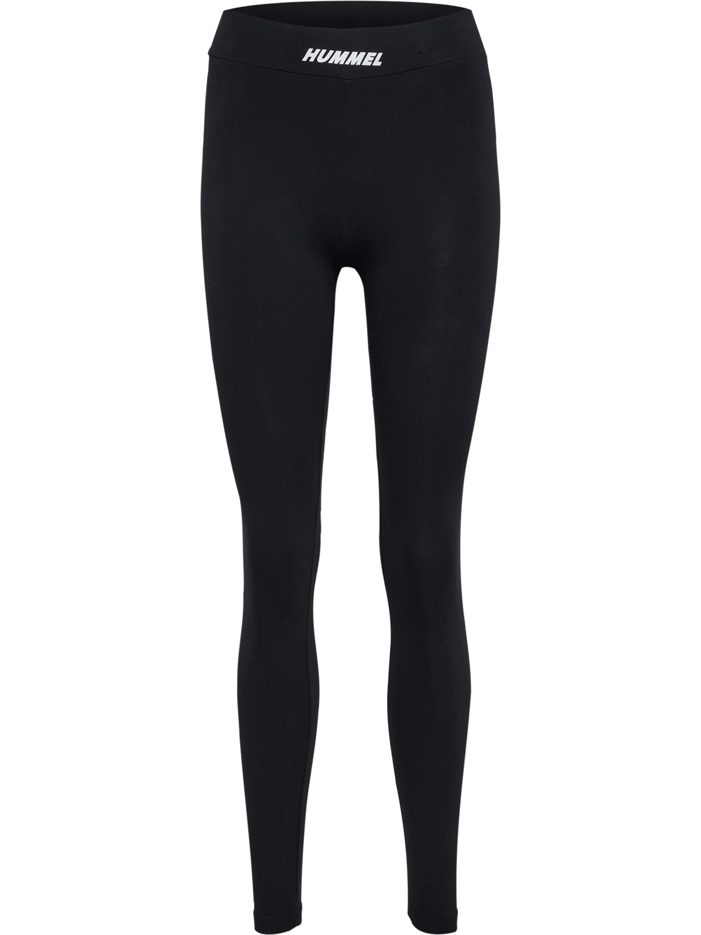Hummel Skinny Sporthose 'Elemental' in Schwarz: Vorderseite