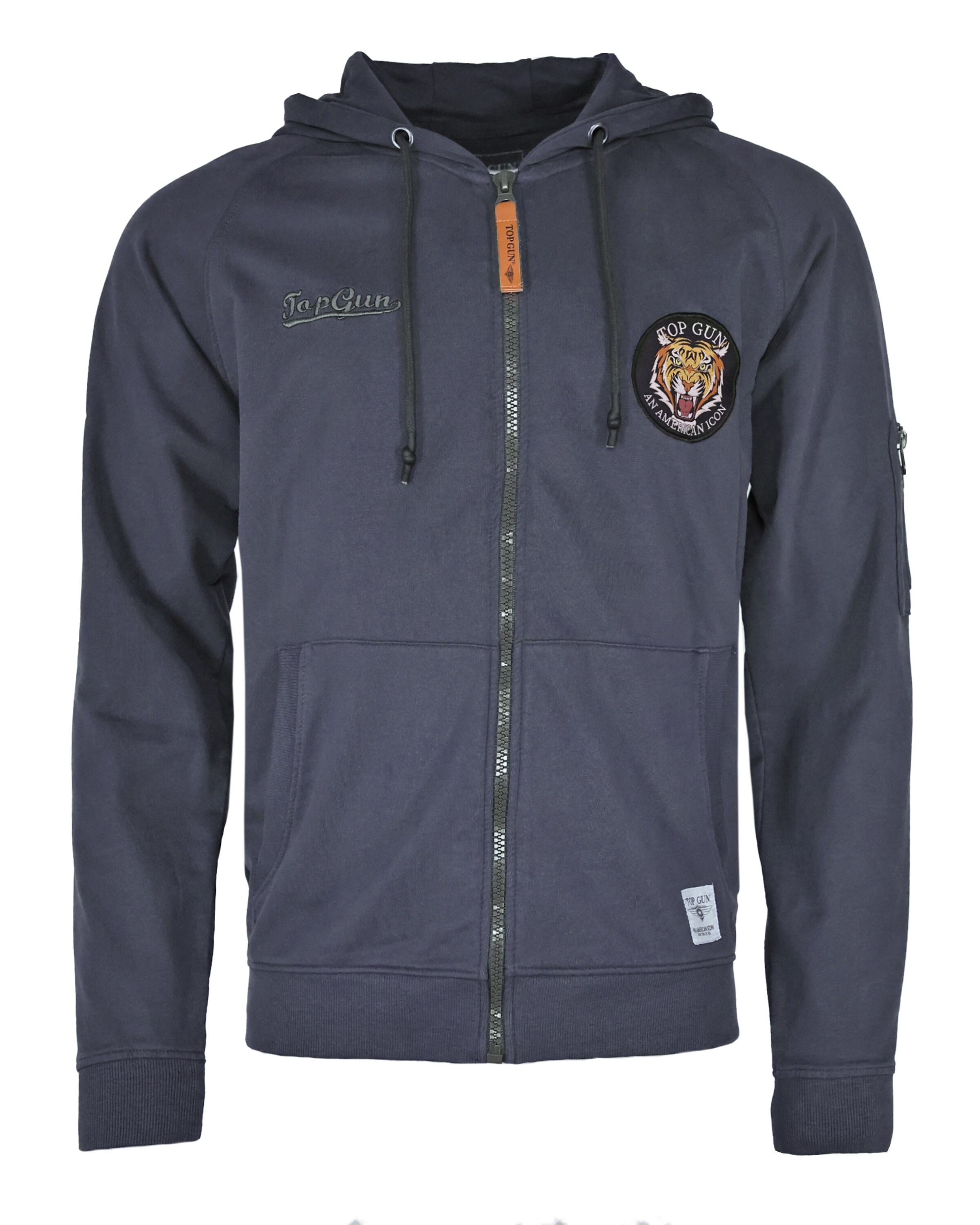 TOP GUN Sweatvest ' ' in Blauw: voorkant