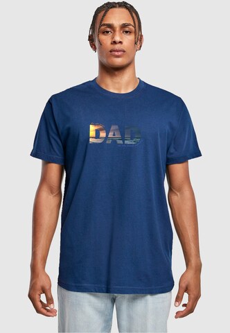 Maglietta 'For The Best Dad' di Merchcode in blu: frontale