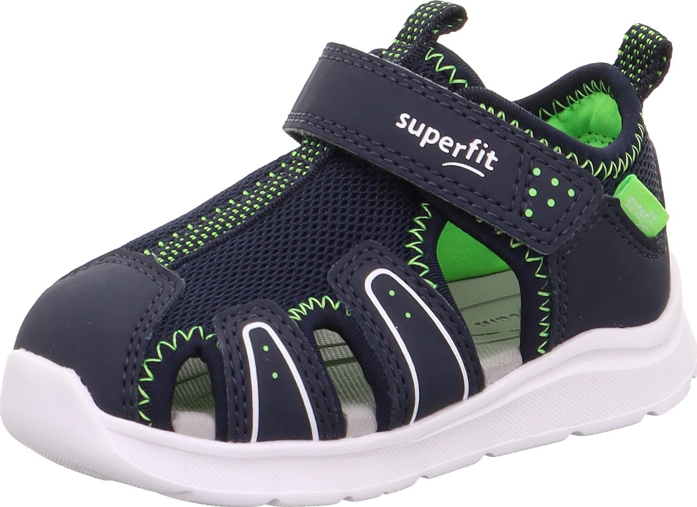 SUPERFIT Odprti čevlji 'Wave' | modra barva: sprednja stran