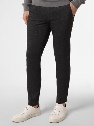 Regular Pantalon 'Tyler' Finshley & Harding en gris : devant