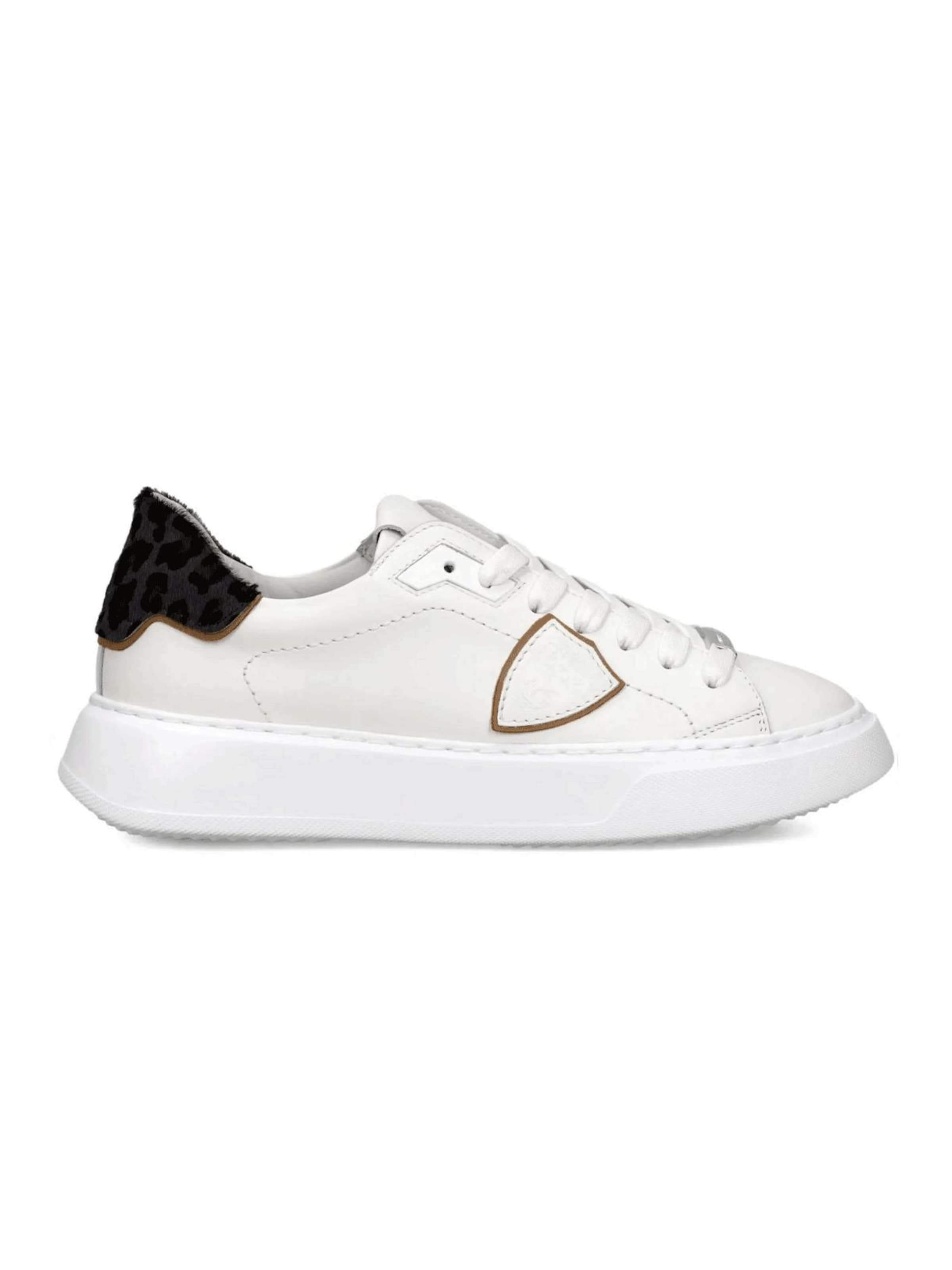 Sneaker bassa di Philippe Model in bianco: frontale