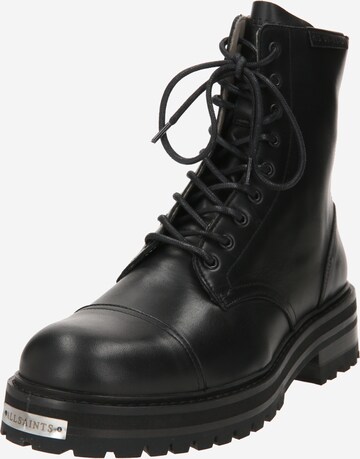 Bottines à lacets 'HANK' AllSaints en noir : devant