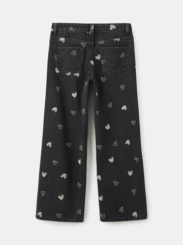 MANGO KIDSWide Leg/ Široke nogavice Traperice 'MILA' - crna boja