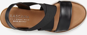 LASCANA Strap Sandals in Black