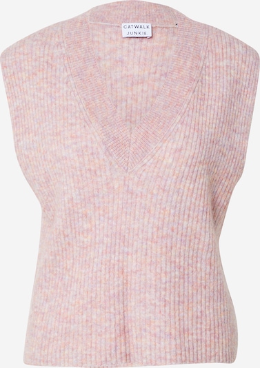 CATWALK JUNKIE Pullover 'BLAKE' in lila / orange / pastellrot, Produktansicht