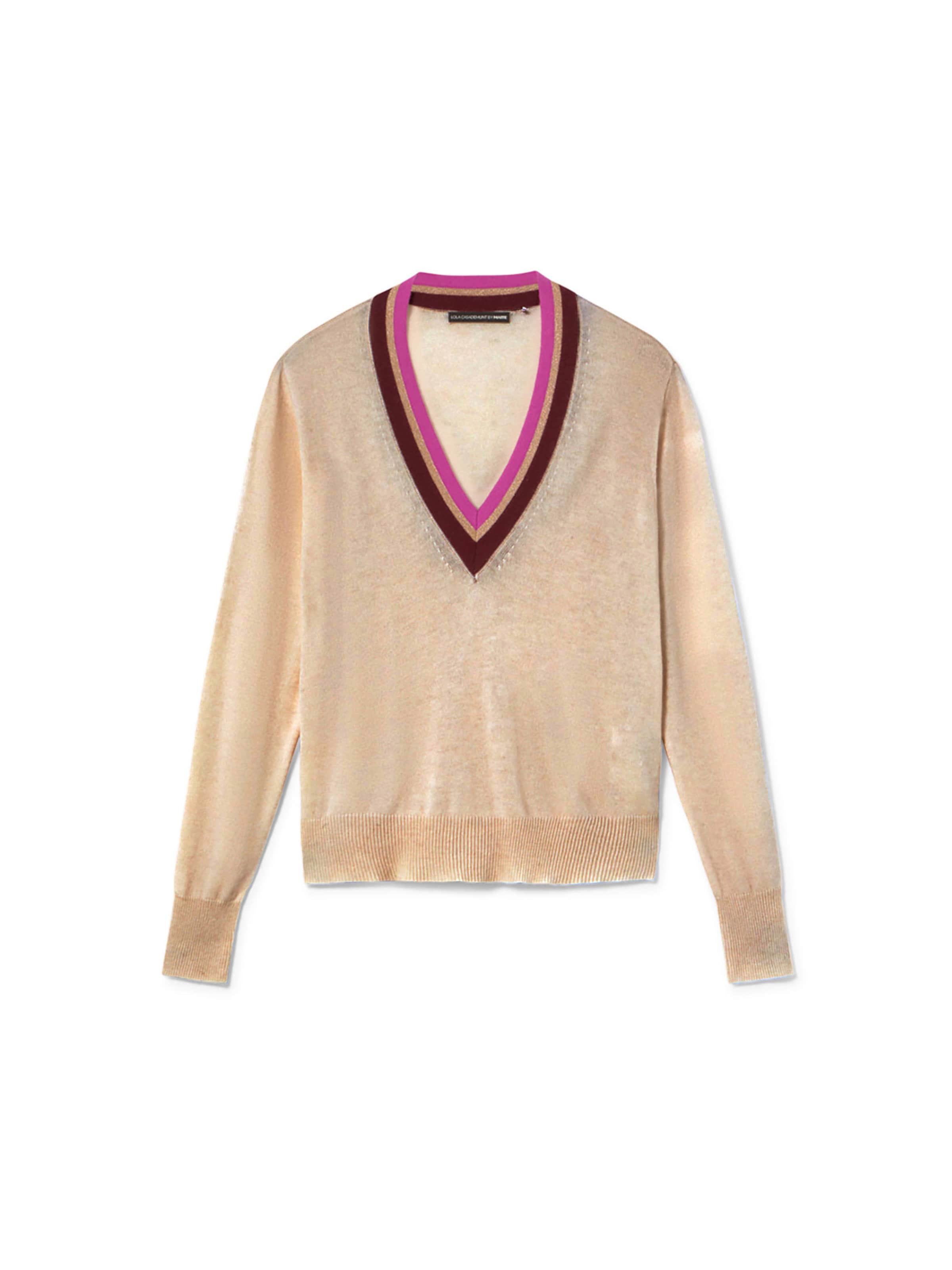 Lola Casademunt Пуловер в бежово: отпред